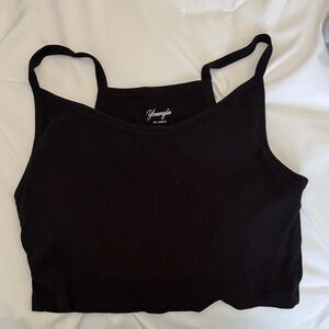 Black Youngla Crop Top